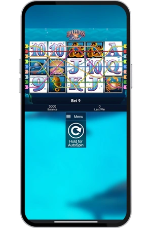 Dolphin's Pearl game screen opened at a licensed UK online casino